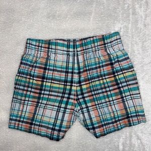 Boys Plaid Carters Shorts Size 24M